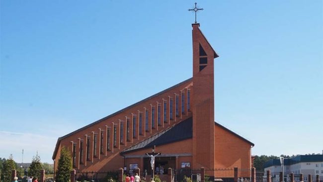 Фото костел на Вишневце в Гродно