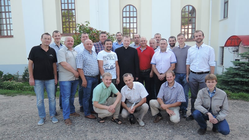 Община «Мужчины Святого Иосифа» на реколлекциях в Новогрудке август 2019