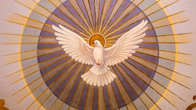 Икона Святого Духа в виде голубя Икона Святого Духа в виде голубя