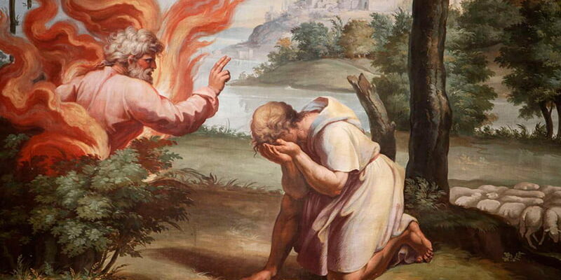 «Призвание Моисея, неопалимая купина» картина фото