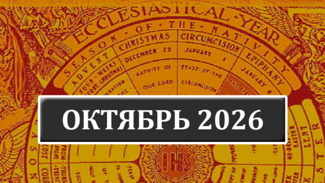 Календарь католических праздников на октябрь 2026 года в Беларуси Календарь католических праздников на октябрь 2026 года в Беларуси